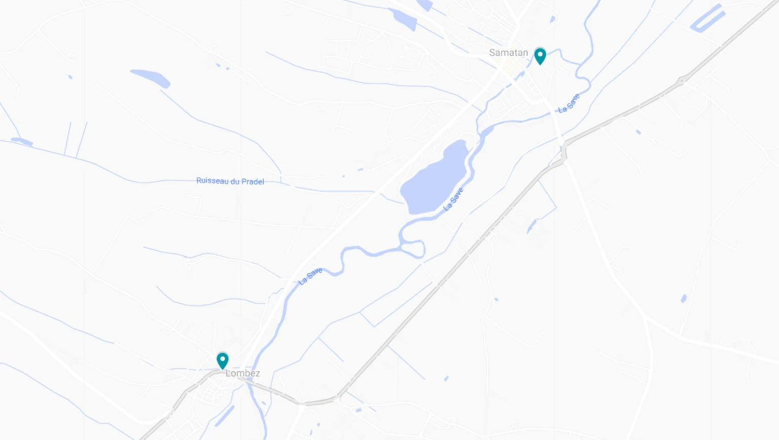 Plan accès Hopital EHPAD Lombez-Samatan